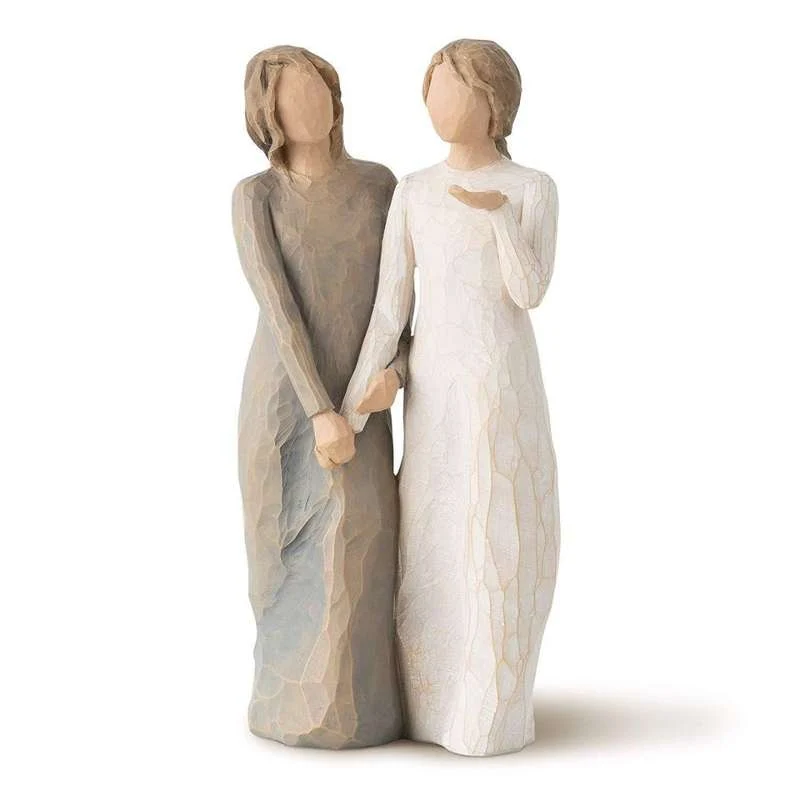 Willow Tree nővérem - barátom figura (testvérek vagy barátnők kéz kézben)