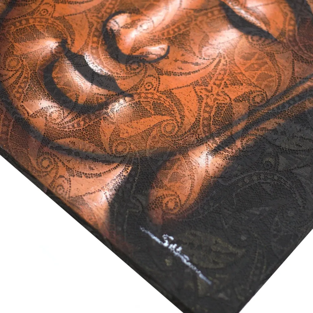 Buddha festmény, réz brokát 80x60cm