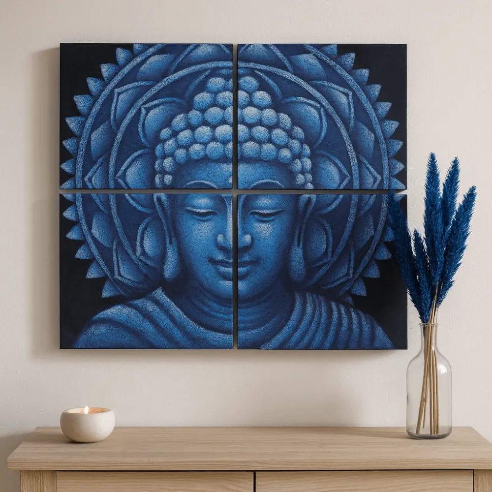 Buddha Mandala vászon falikép szett 4 darabos