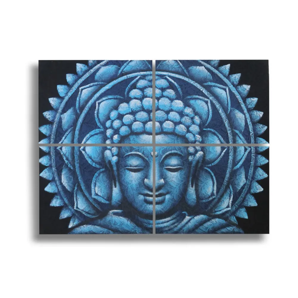 Buddha Mandala vászon falikép szett 4 darabos