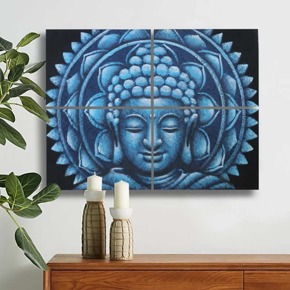 Buddha Mandala vászon falikép szett 4 darabos