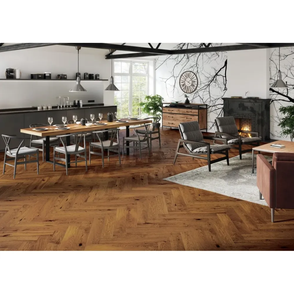 Barlinek Brown Sugar Herringbone 5G Tölgy, matt-lakkozott halszálka parketta. 1WC000006