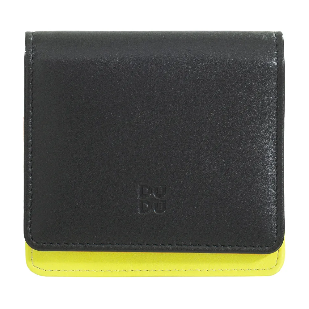 DUDU kisméretű, ultrakompakt színes RFID árnyékolt bőr női pénztárca belső cipzárral és 8 kártyatartóval