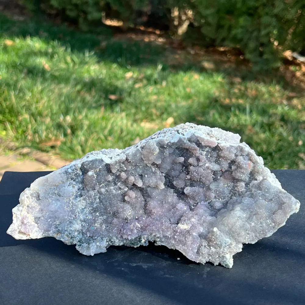 Rózsaszín ametiszt kristályfürt Brazil 20 cm