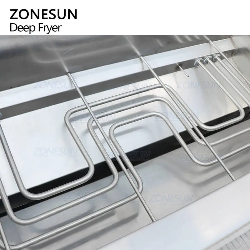 Zonesun ZS-FRY01 Kereskedelmi dupla kosarak burgonya chips sült csirkeolaj-víz elválasztás ipari mély sütőgép