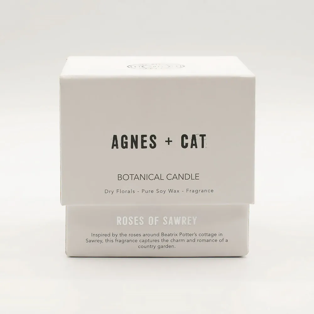 Agnes + Cat Botanikus Szójagyertya – Sawrey Rózsái