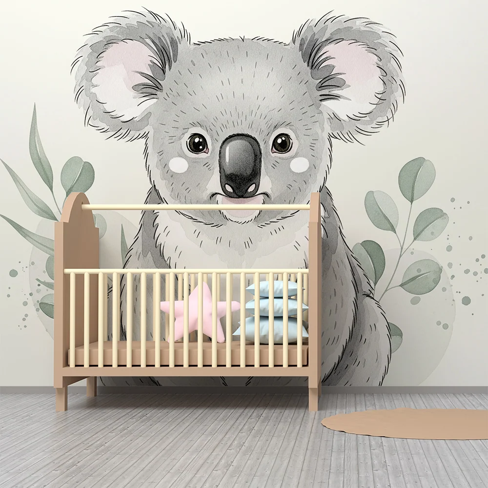 Baba szobai tapéta | Aranyos koala lágy lombkoronában