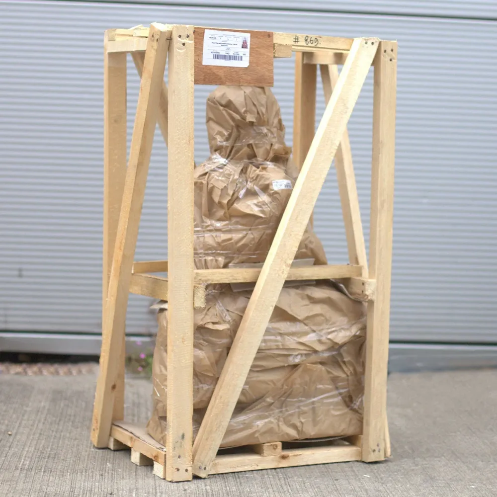 Buddha szobor kézzel faragott suar fa 40 cm kézzel készített