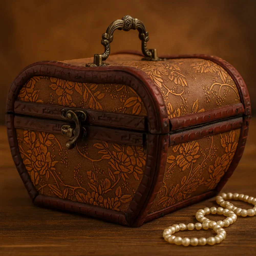 Díszdoboz Alma 1920-as évek vintage stílusban