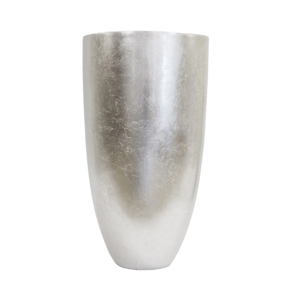 EVORA ezüst design kaspó Ø 35 x 64 cm