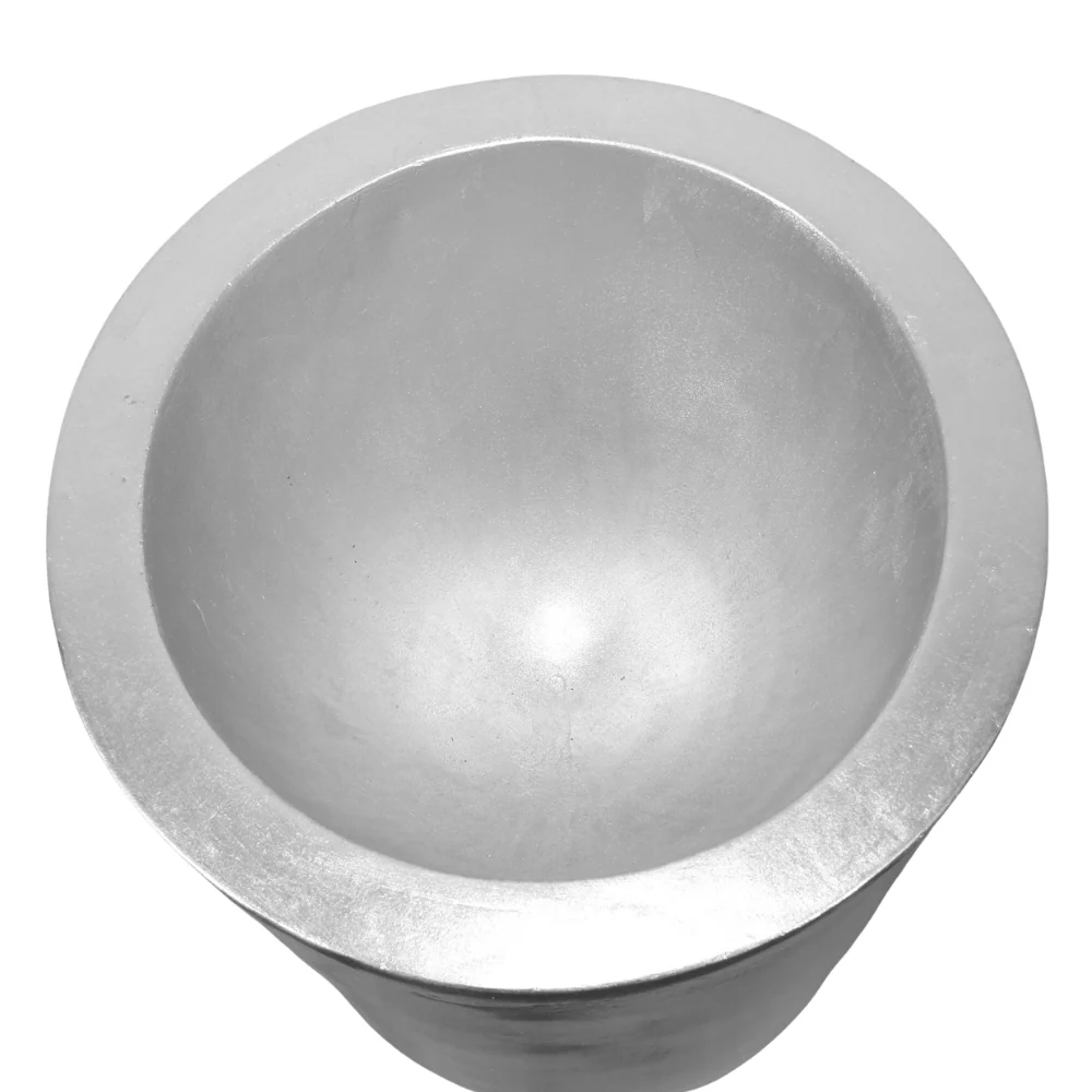 EVORA óriás ezüst design kaspó Ø 40 x 105 cm