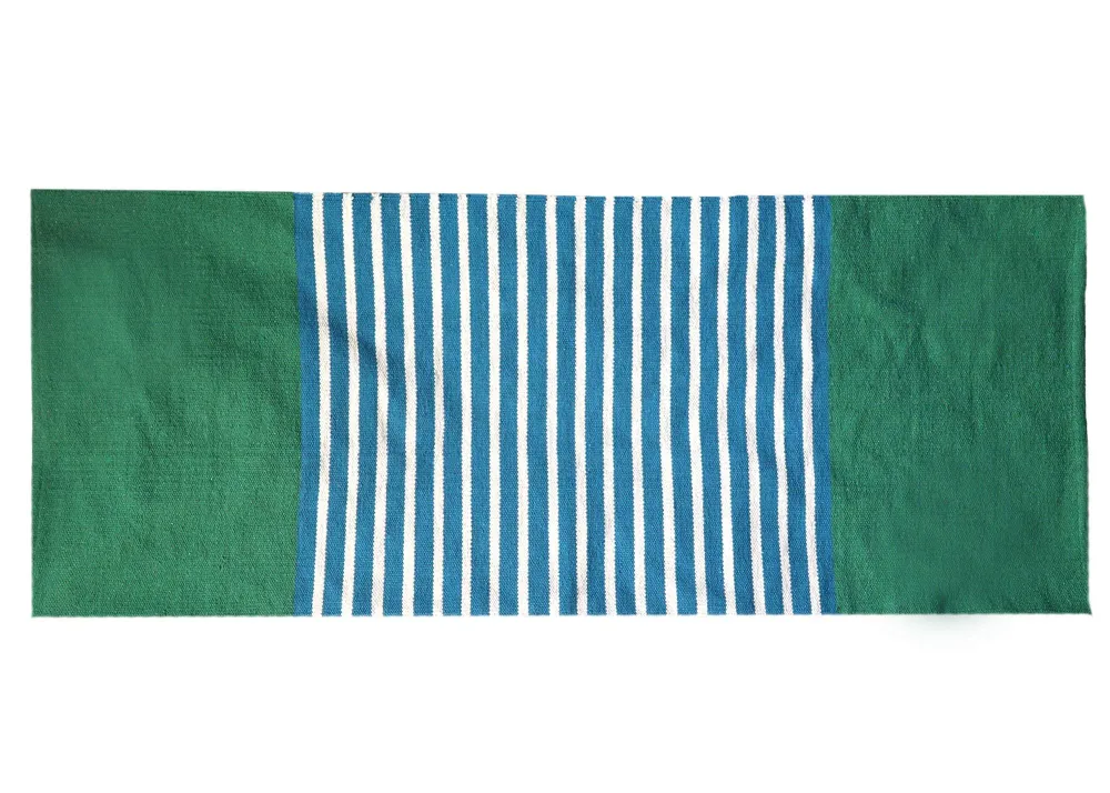 Futószőnyeg, kék-zöld pamut 70x170cm
