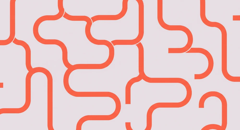Gyerekek szobájának tapétája | Geometrikus minták pirosban pasztell alapon