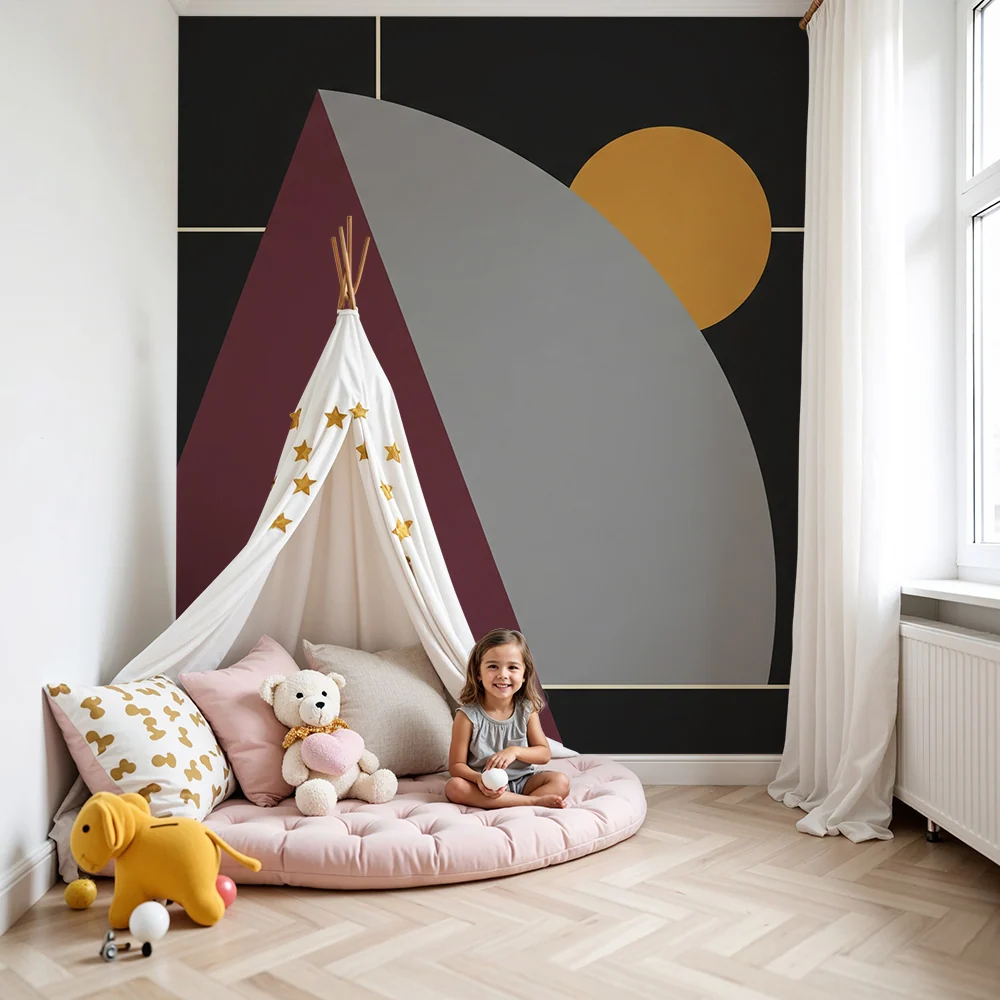 Gyerekek szobájának tapétája | Modern geometrikus minták