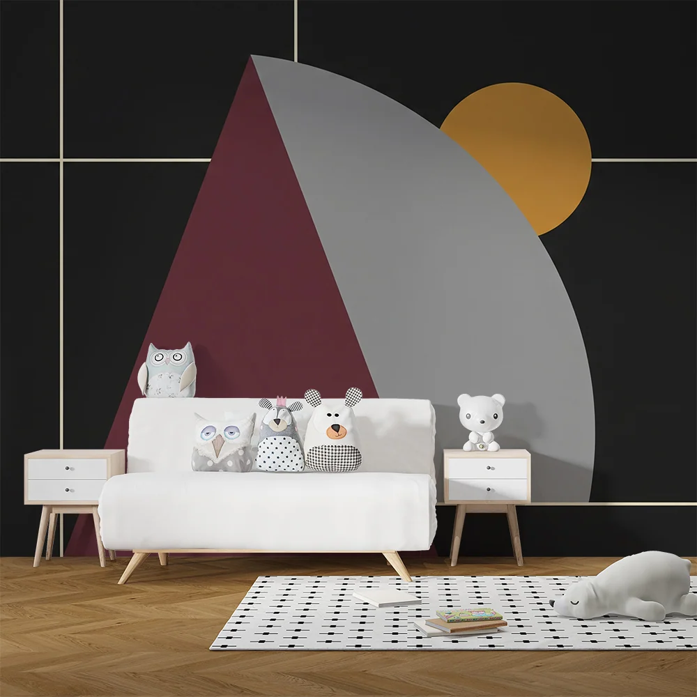 Gyerekek szobájának tapétája | Modern geometrikus minták