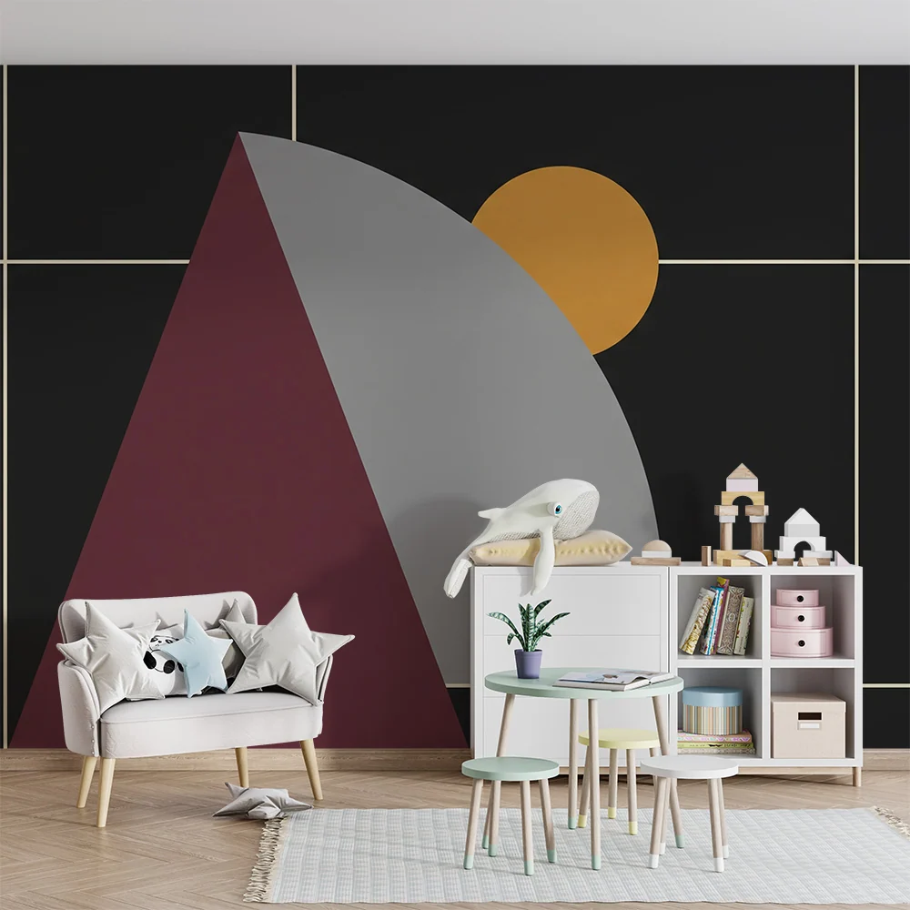 Gyerekek szobájának tapétája | Modern geometrikus minták
