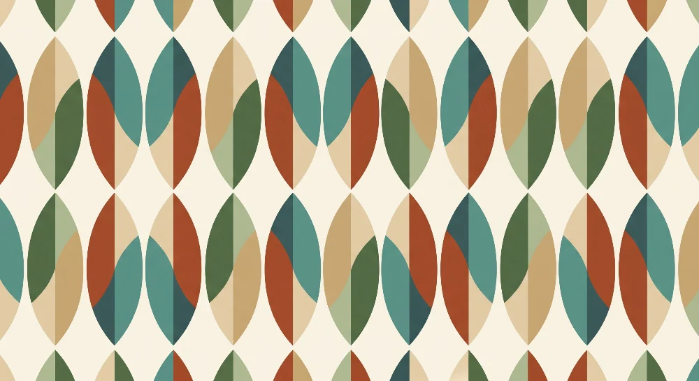 Gyerekek szobájának tapétája | Természet ihlette színes geometrikus minták