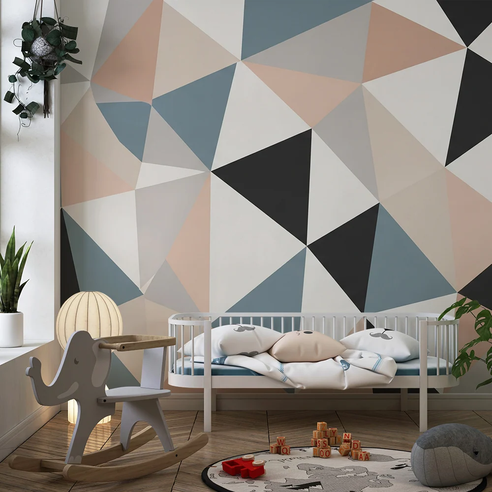 Gyerekszoba tapéta | Modern geometriai minták