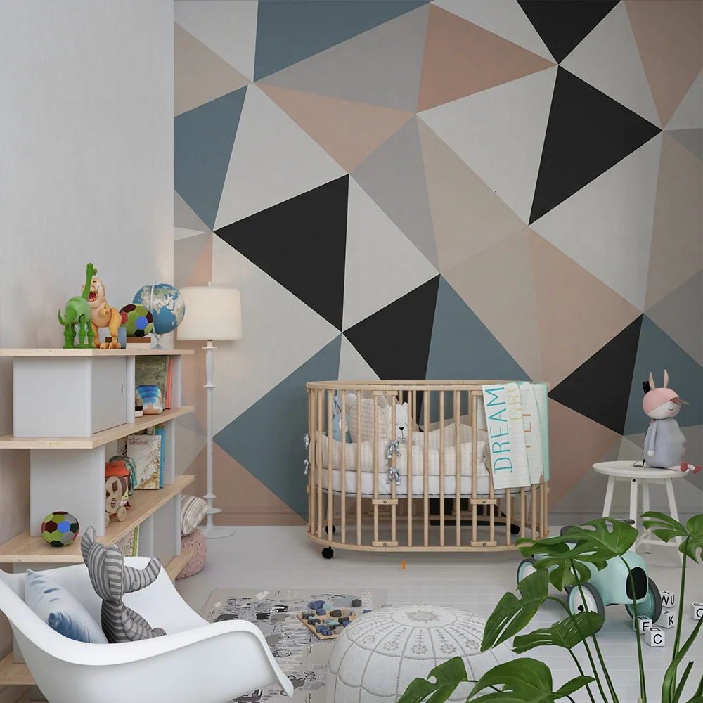 Gyerekszoba tapéta | Modern geometriai minták