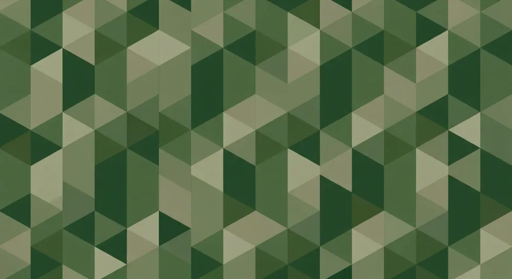 Gyermekszoba tapéta | Geometriai minta zöld árnyalatokban