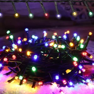 Karácsonyi fényfüzér, színes,kültéri/beltéri 230VAC, 5+20M, 800LED, 6W, RGB, IP44 CHRSTHOB800RGB