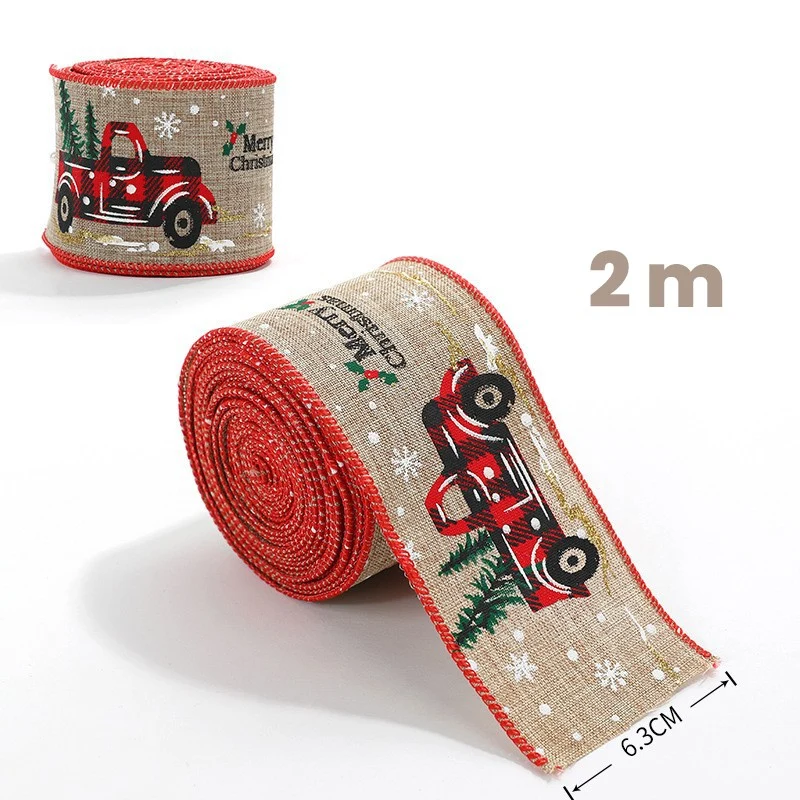 Karácsonyi szalag karácsonyfa díszítéshez, Vivimall, Díszítő karácsonyi szalag masnikhoz, Merry Christmas pick-up nyomat,...