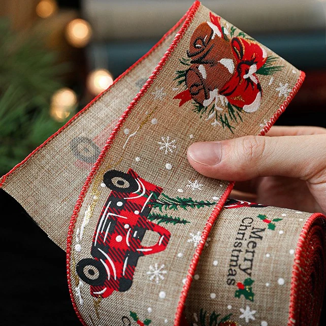 Karácsonyi szalag karácsonyfa díszítéshez, Vivimall, Díszítő karácsonyi szalag masnikhoz, Merry Christmas pick-up nyomat,...