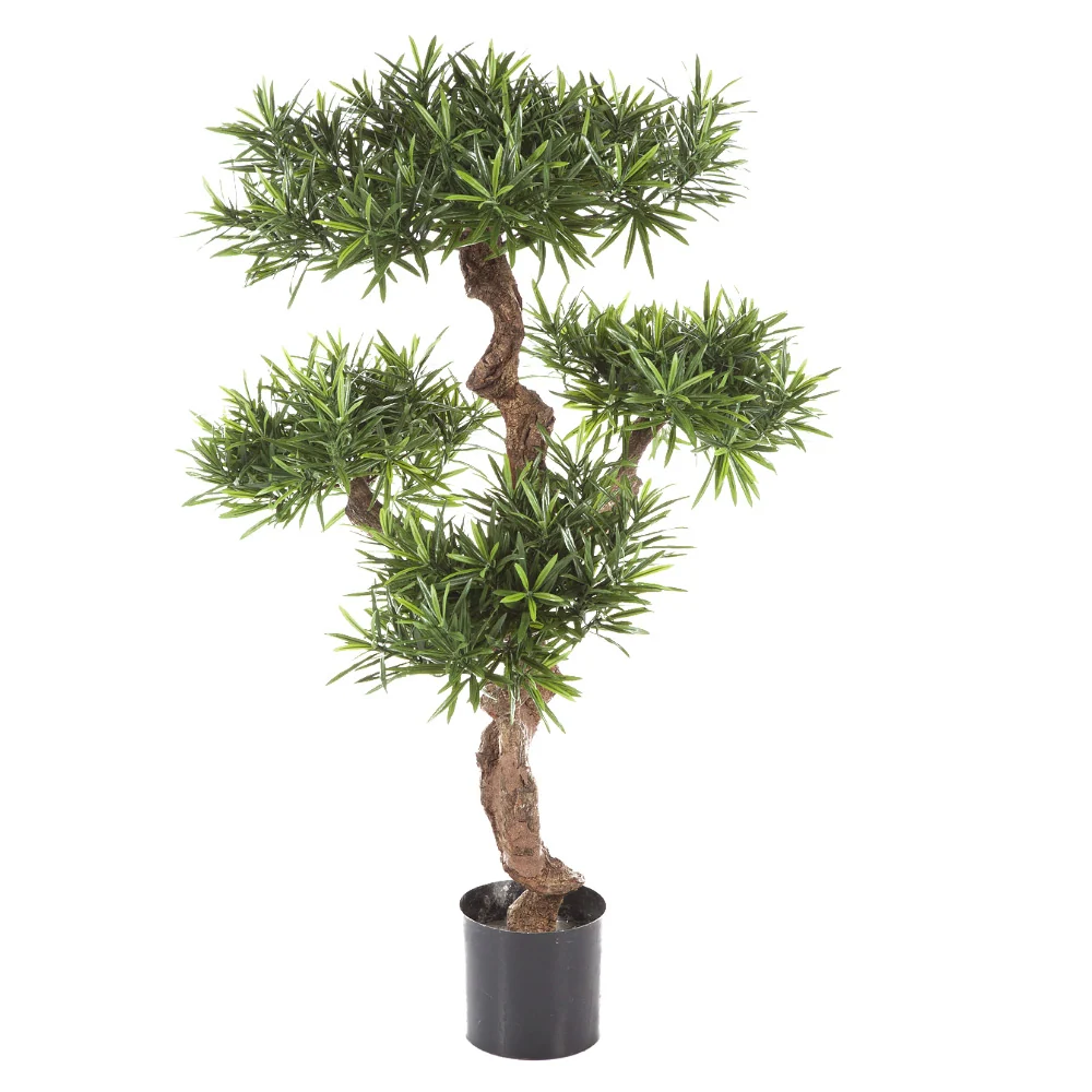 Kőtiszafa cserepes műnövény 110 cm zöld "Podocarpus"