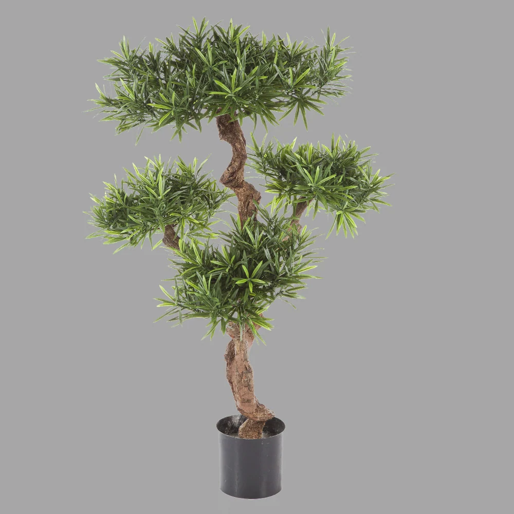 Kőtiszafa cserepes műnövény 110 cm zöld "Podocarpus"