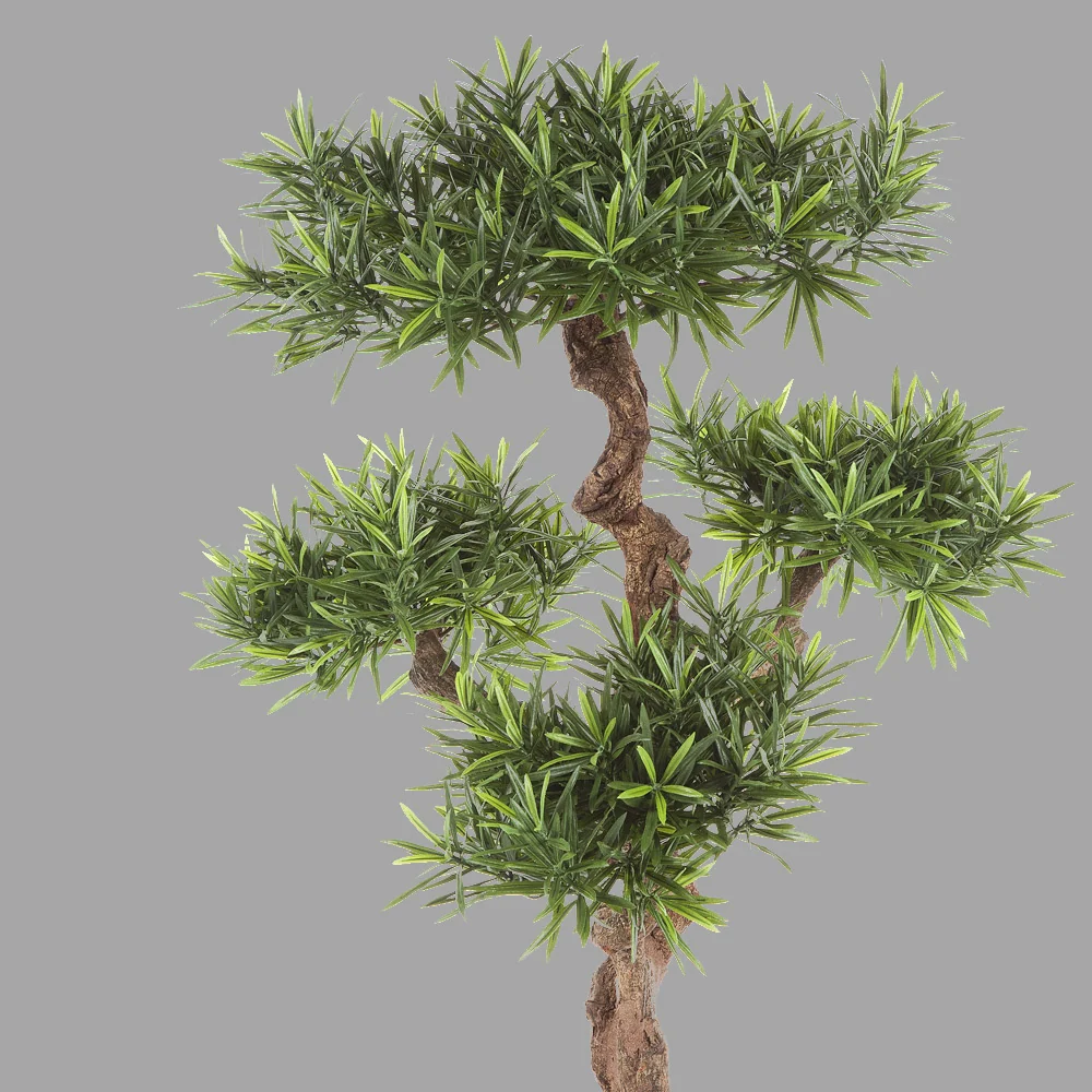 Kőtiszafa cserepes műnövény 110 cm zöld "Podocarpus"