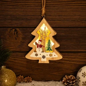 LED karácsonyi ablakdísz,hóember,fenyő,elemes , Timer 6+18h, 3LED, 3000K, 2xAAA,CHRHT3WW