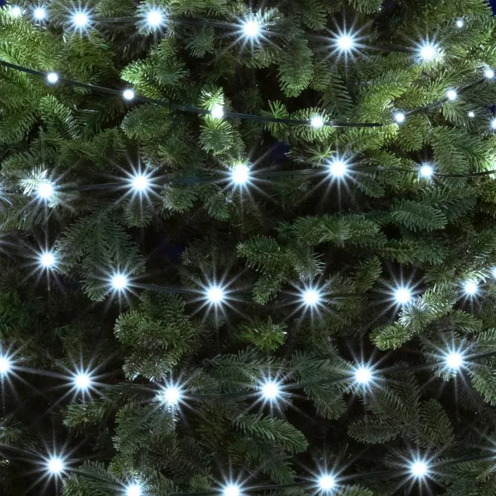 LED-es fényfüzér, kül- és beltéri kivitel, 300 db hidegfehér LED, 8 világítási mód, 30 m füzérhossz, IP44 LED308DWH