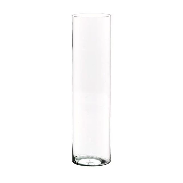 Magas üveg átlátszó padlóváza 80 cm