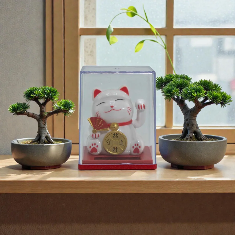 Mini napelemes pénzmacska dobozban – fehér