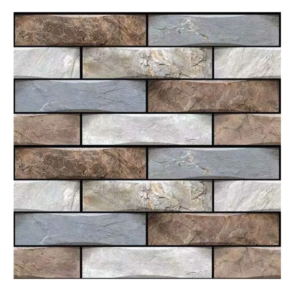10 x 3D Öntapadós Tapétacsempe, Márványutánzat, Konyhai és Nappali Falra, Könnyen Tisztítható, Vízálló, Öntapadó, 30x30 cm...