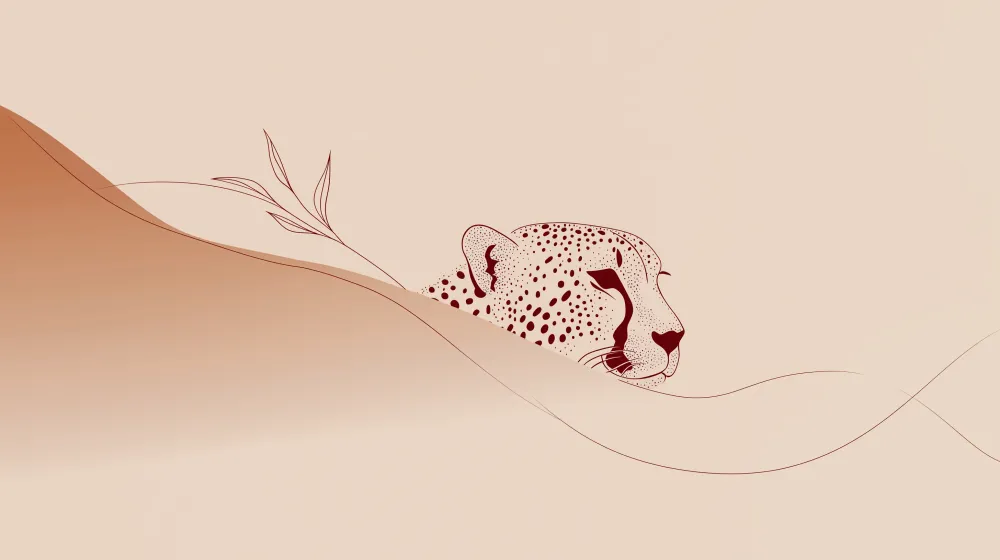 Nursery room wallpaper | Minimalist leopard soft landscapes