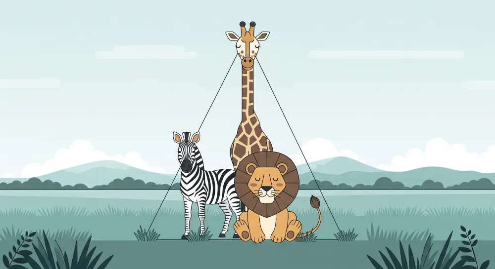 Nursery room wallpaper | Nyugodt szavannai állatok