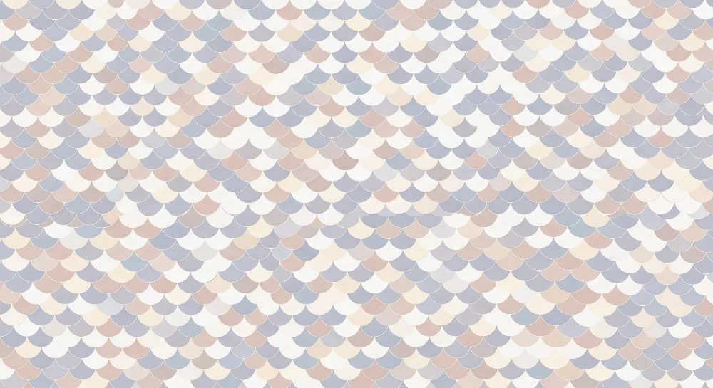 Nursery room wallpaper | Pastel scales soft shades
