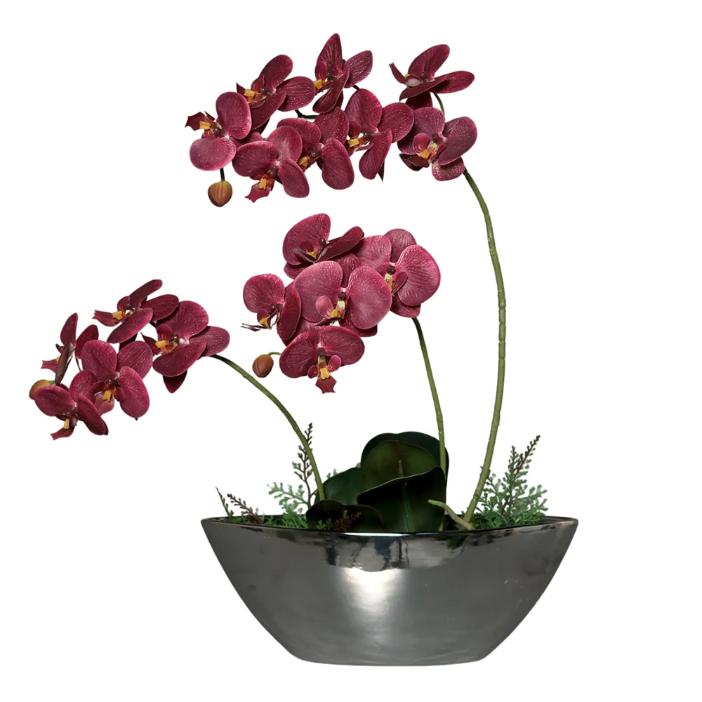 ORCHID burgundi vörös mű orchidea 54 cm