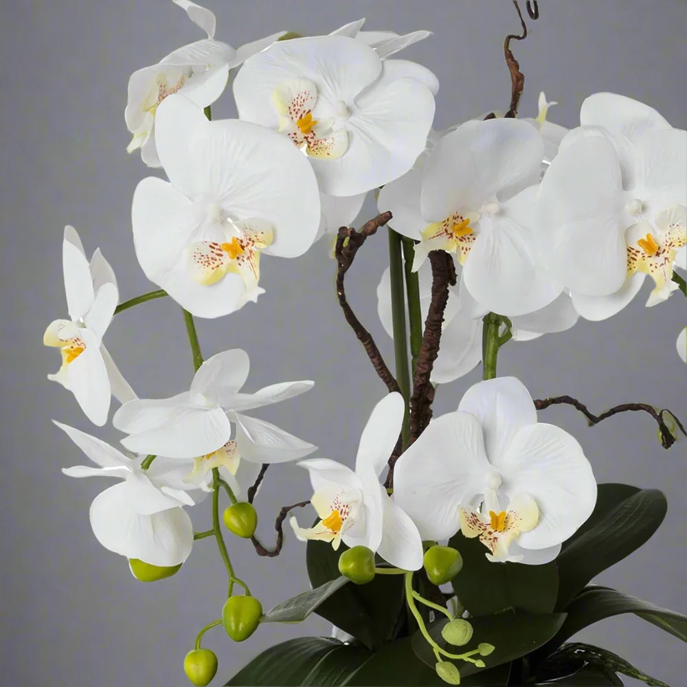 ORCHID fehér mű cserepes orchidea 55 cm