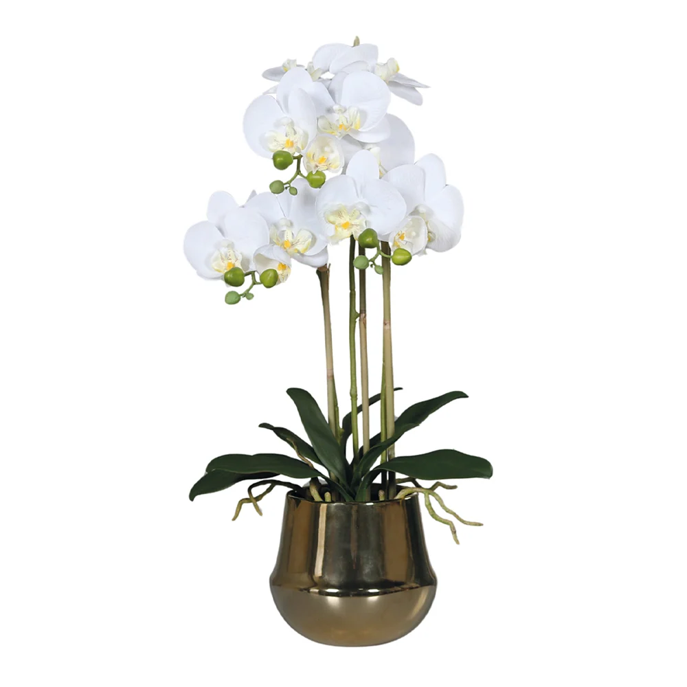ORCHID fehér mű orchidea 64 cm