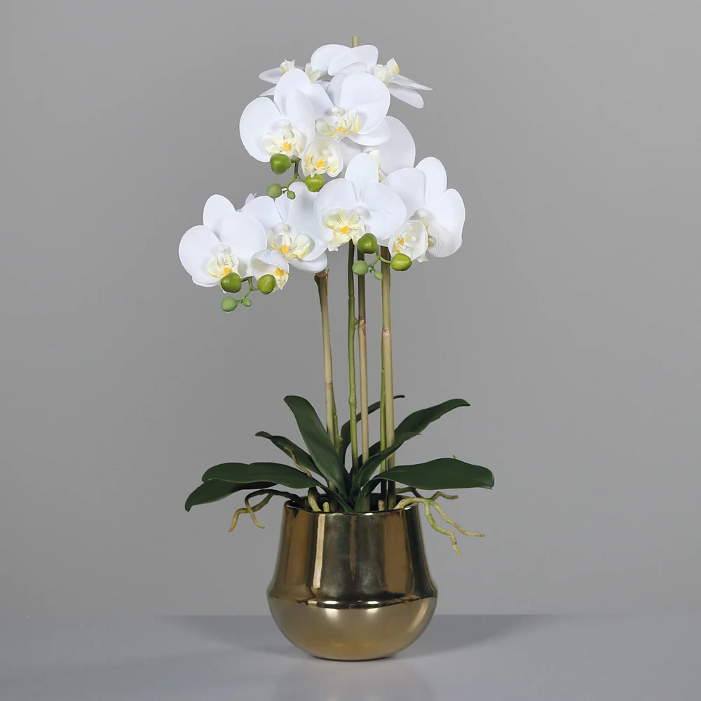 ORCHID fehér mű orchidea 64 cm