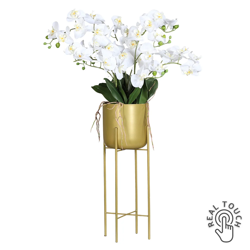 ORCHID krémszínű cserepes mű orchidea 100 cm