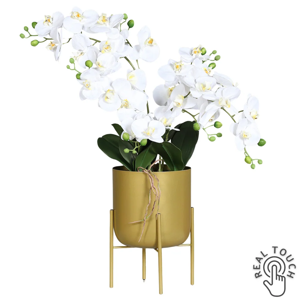 ORCHID krémszínű cserepes mű orchidea 70 cm