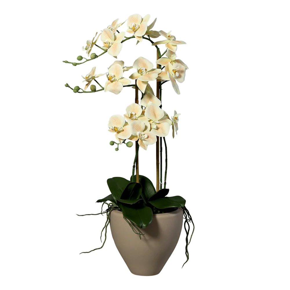 ORCHID púderszínű cserepes mű orchidea 70 cm