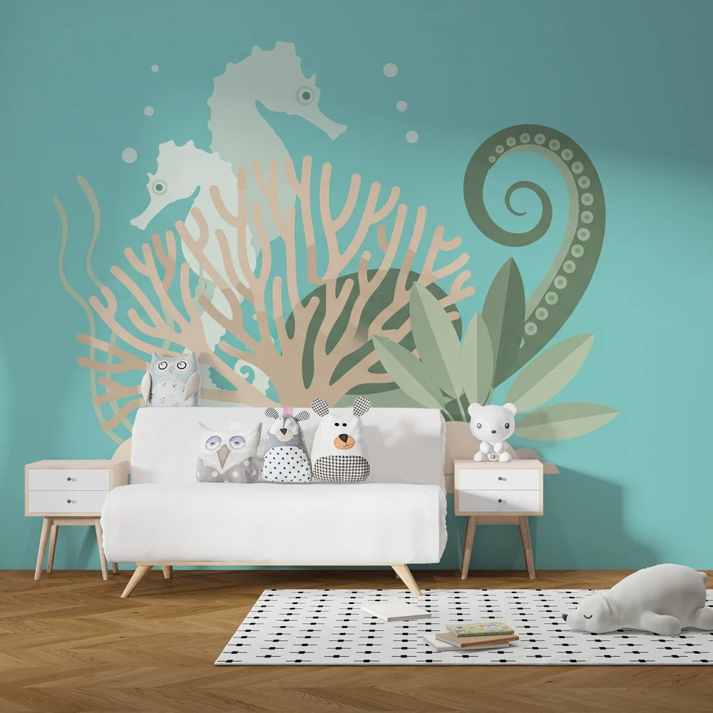 Papel de parede quarto bebê | Nyugtató tenger alatt világ
