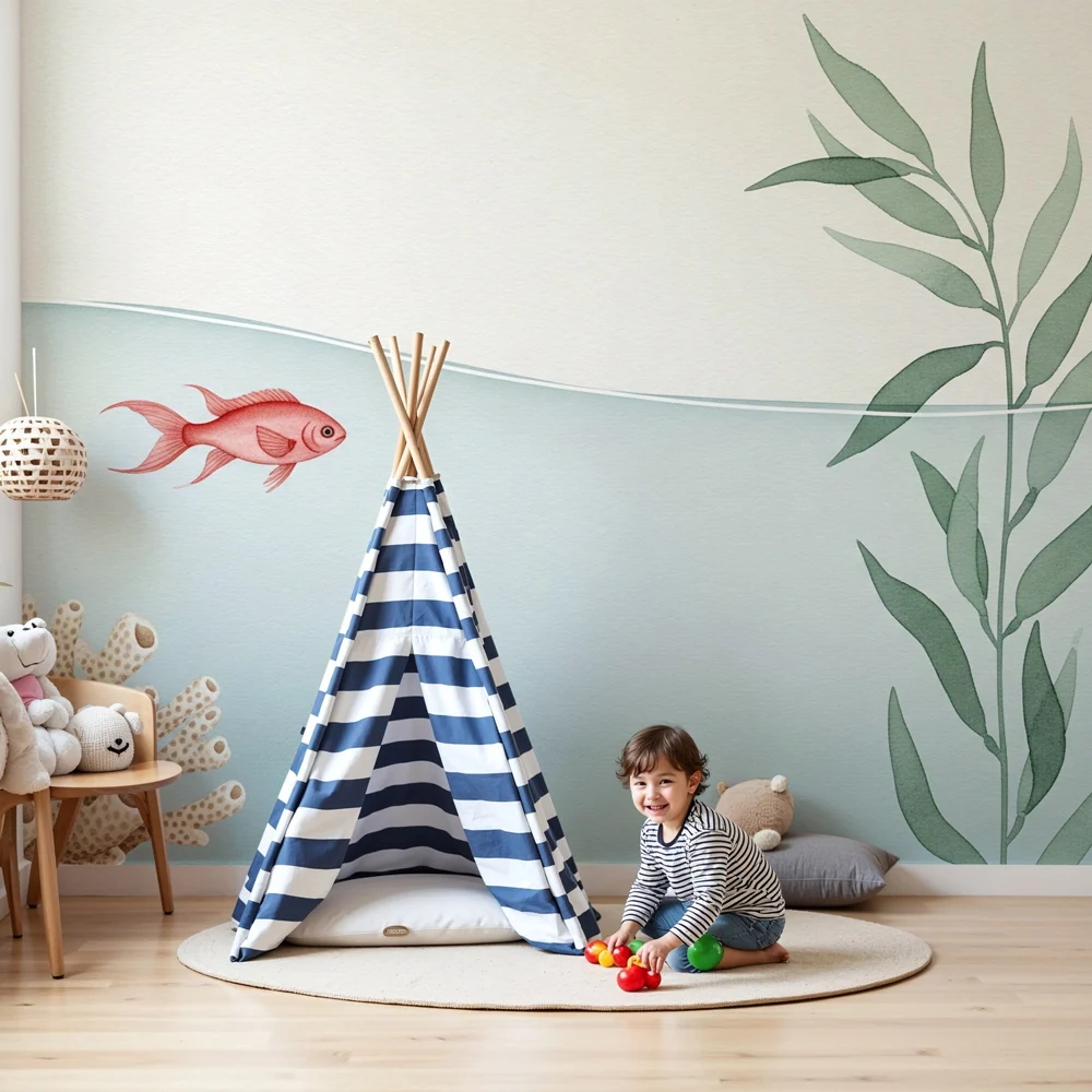 Papel de parede quarto bebê | Tenger alatti halak és korallzátonyok