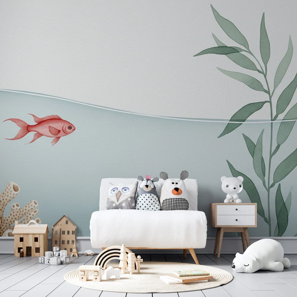Papel de parede quarto bebê | Tenger alatti halak és korallzátonyok