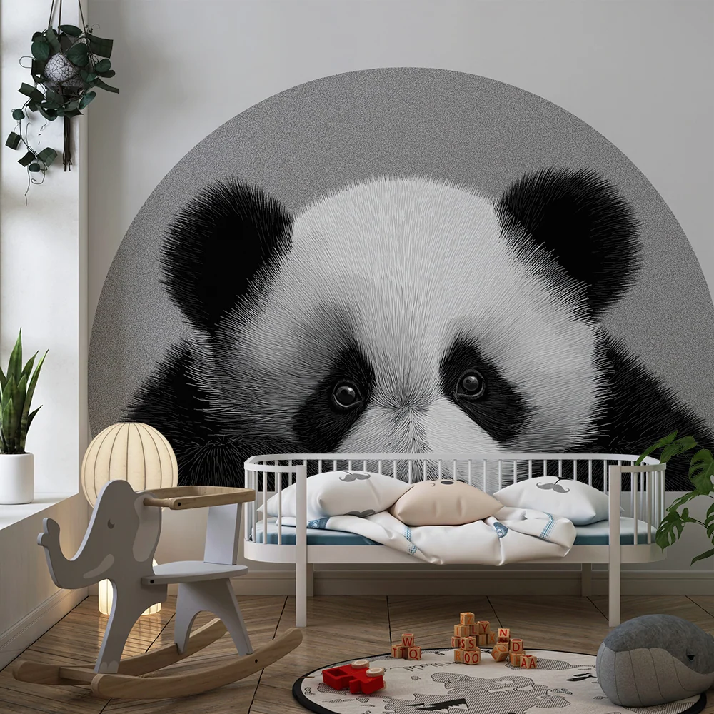 Papier de parede bébészoba | Aranyos kíváncsi panda
