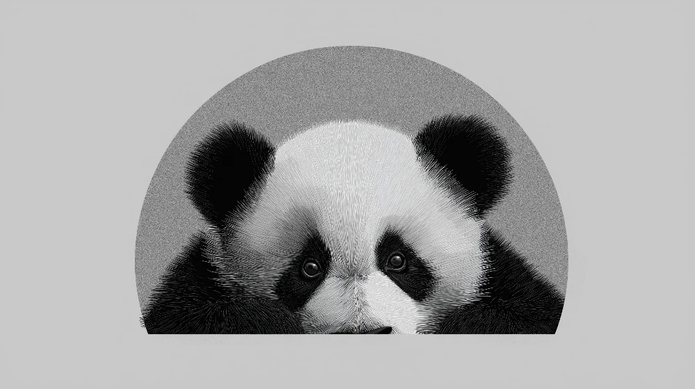 Papier de parede bébészoba | Aranyos kíváncsi panda